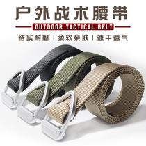 Outdoor triangular head tactical belt belt multi-functional pants belt casual canvas nylon belt military fan belt