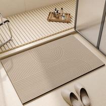 Bathroom absorbent floor mat soft diatom mud simple bathroom door carpet household anti-slip quick-drying foot mat
