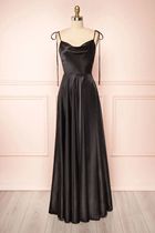 Women Black Prom Dress Long 2024 Luxury Spaghetti Strap Sexy
