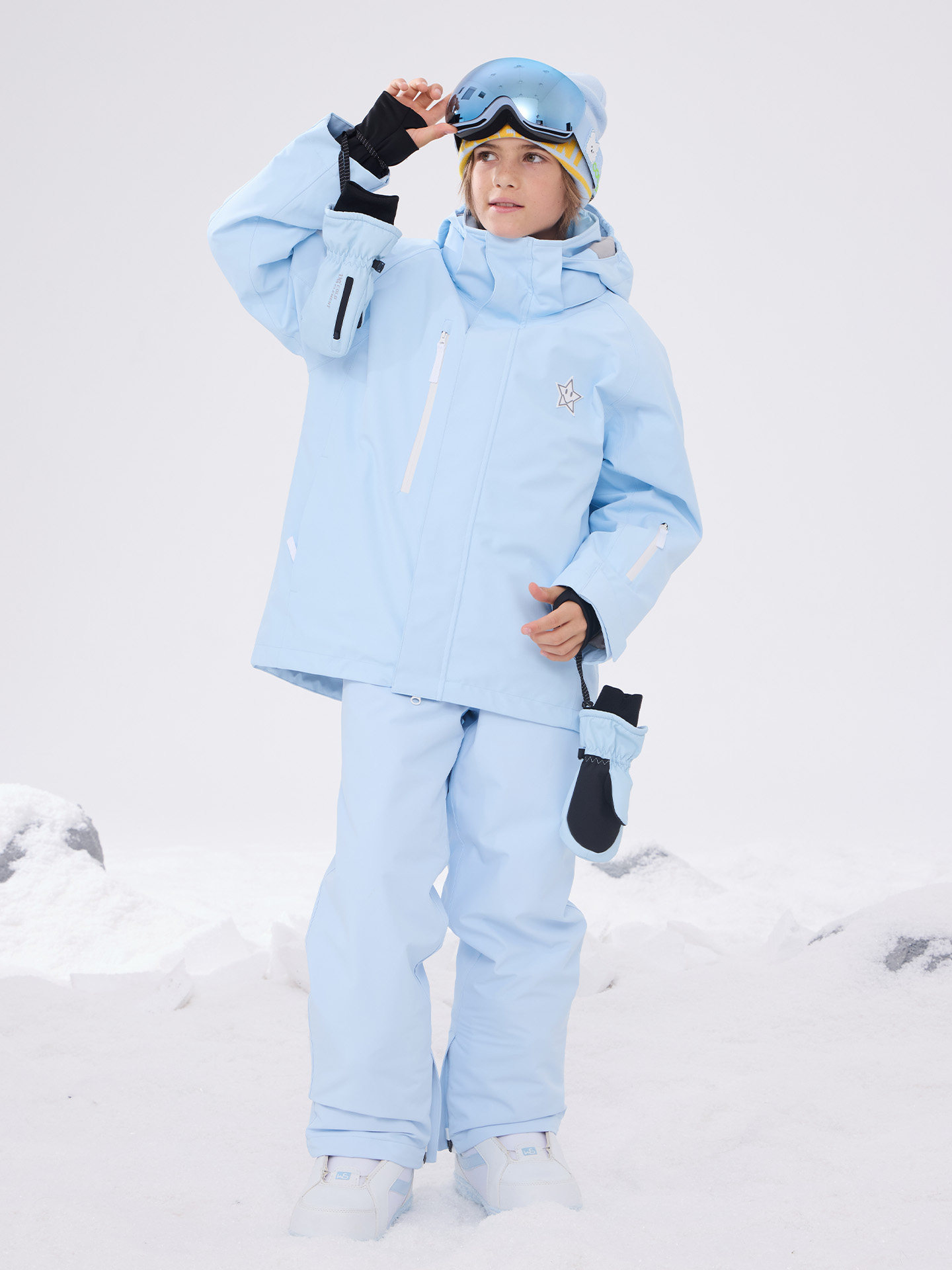 Coldelement Kidsren's Ski Suit Set for Boys and Girls, Thickeneded Windproof and Waterproof 3L Ski Suit with down Filling