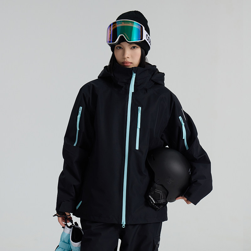 Coldelement New Ski Clothing for Men and Women, Snowboard Windproof and Waterproof Ski Jacket, Wear-Resistant, Warm, Solid Color