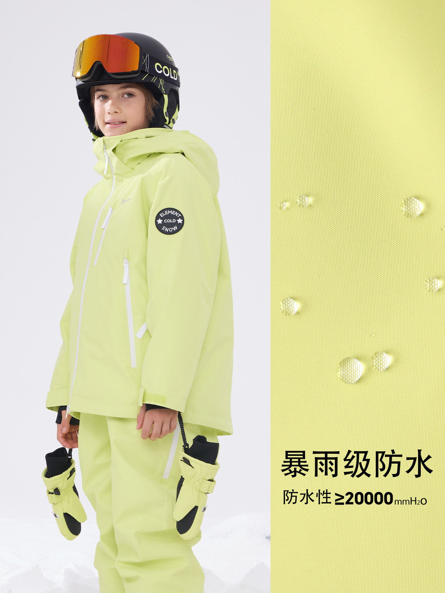 Coldelement Kidsren's Ski Clothing Tops for Boys and Girls Winter Snowboard Windproof, Waterproof and Cold-Proof Sports Jackets