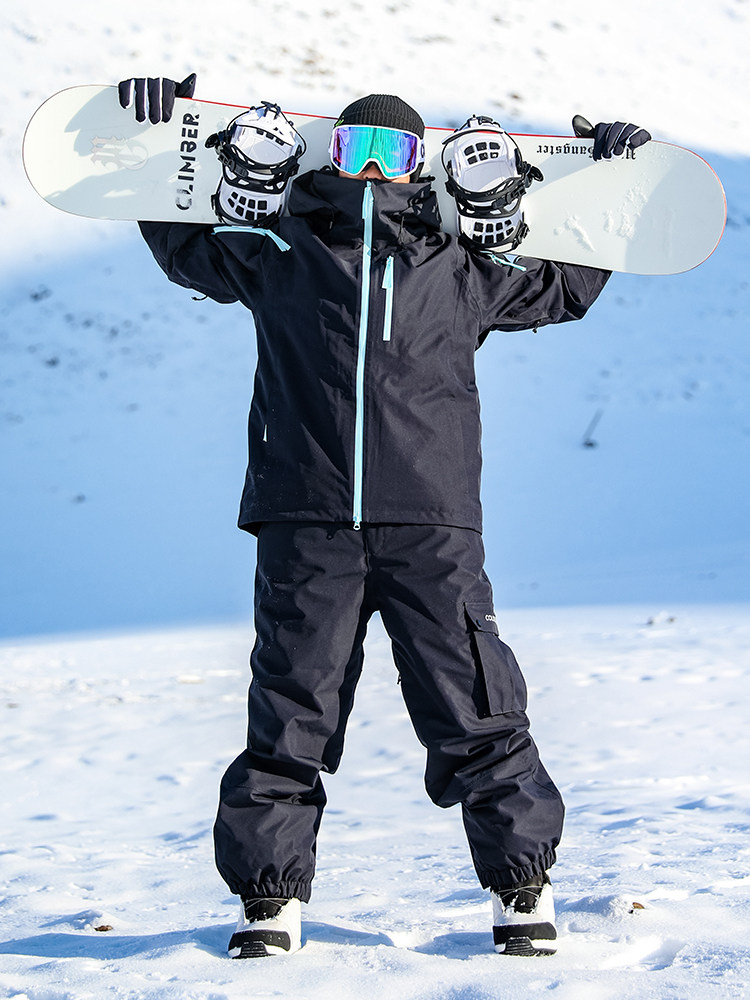 Coldelement Snowboarding Suit for Men and Women, New 3L Quilted Professional Outdoor Waterproof Snow Suit and Pants Set