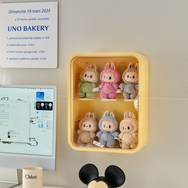 RMAX blind box storage display rack wall-mounted Pop Mart display box wall-mounted storage rack transparent figure cabinet