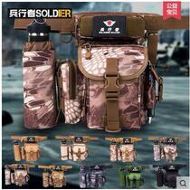 Canvas mens leg bag multi-functional tactical leg bag waterproof men and women outdoor leisure waist and leg bag cycling bag