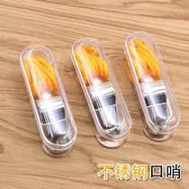 Referee whistle stainless steel survival whistle sports collection sports collection field rescue call for help with lanyard