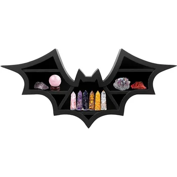 Bat Crystal Shelf 万圣节蝙蝠水晶展示收纳架哥特女巫幽灵架