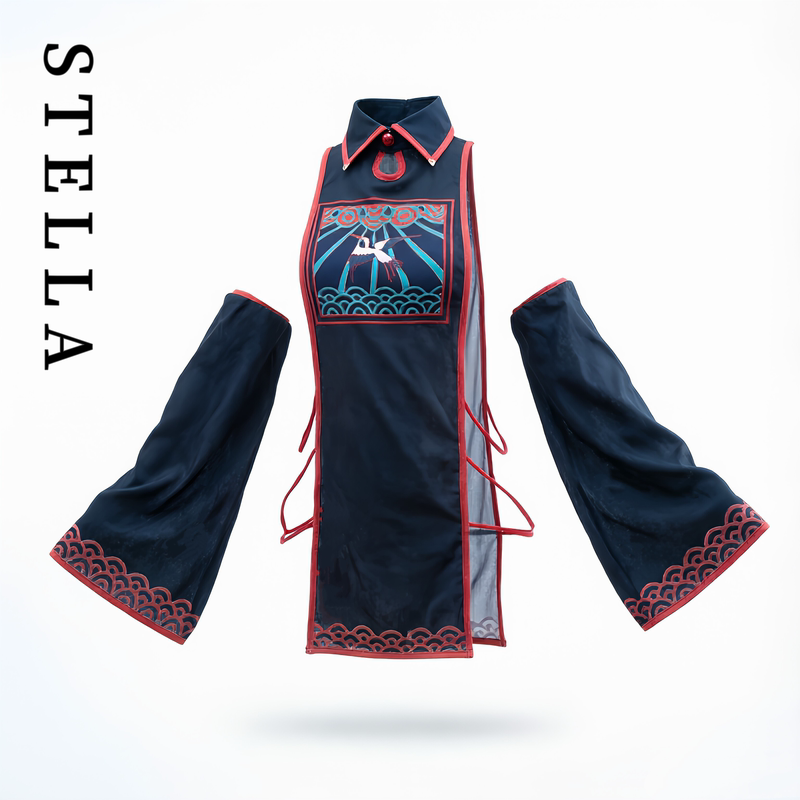 Stella Original [Little Zombie Girl] Two-Dimensional Strap Dress Cosplay Halloween Role Play
