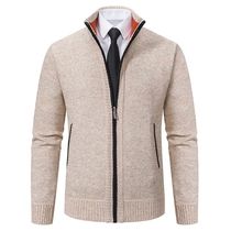 Vintage Knitted Cardigan Jackets for Men Winter Casual Long