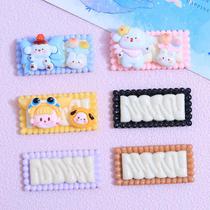 Pearlescent cream slices cartoon cream glue accessories creative headwear materials resin accessories diy jewelry hairpins