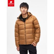 Outdoor goose down jacket E52115 womens down jacket mens short 80-puff ultra-light warm winter fashion bread jacket E50211