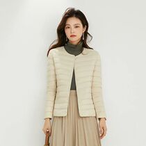 Women Liner Duck Down Jacket O-neck Variable V-neck 2024 New