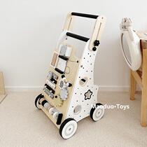 Baby walker 6 to 18 months baby learning to walk stroller walking aid children busy board multi-function 1