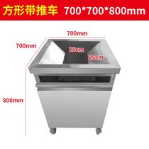 Stainless steel dinner plate leftover food collection truck sales table recycling truck recycling table leftover garbage truck tableware kitchen food waste
