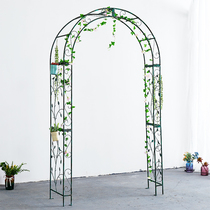 Spot American iron garden arch flower stand climbing pergola courtyard European moon rose gardening flower stand