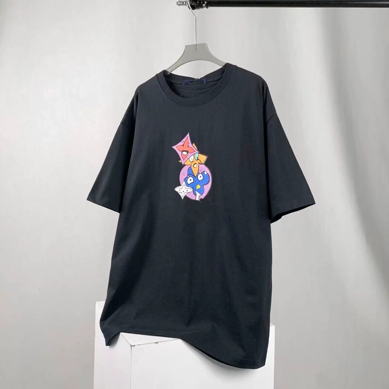 Unisex Printed Round-Neck Pure Cotton Short-Sleeve T-Shirt Mht0976