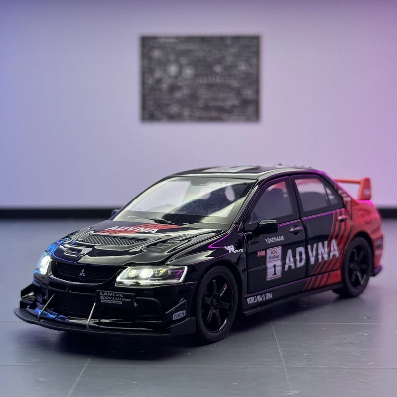 1:32 Mitsubishi Evo Sports Car Simulation Alloy Car Model Jdm Car Model Collection Ornament Gift for Boys and Children