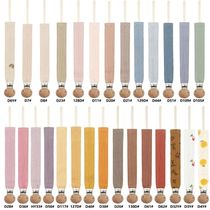 Baby Pacifier Clips Soft Cotton Pacifier Chain Nipple Bracke