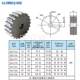 812 Chain Plate Matching Steel Sprocket Flat Top Straight Single Hinge Metal Sprocket 21 Teeth 19 Teeth 25 Holes 30 Holes Iron Tr