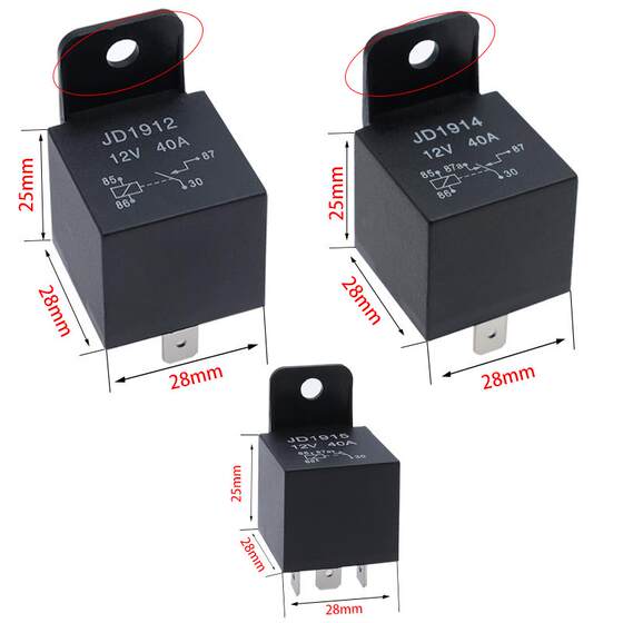 Automotive Relay 12V/24V/36V/48V/60V/72V 40A Dc Normally Open Normally Closed Conversion Type with Socket