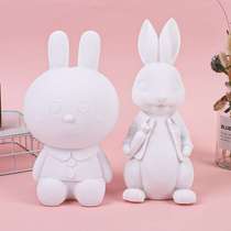 Rabbit handmade diy creative vinyl piggy bank non-graffiti painted cartoon gift childrens birthday