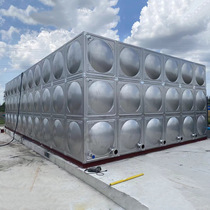 Square stainless steel fire water tank domestic water tank insulated water tank 304 stainless steel water tank factory direct sale