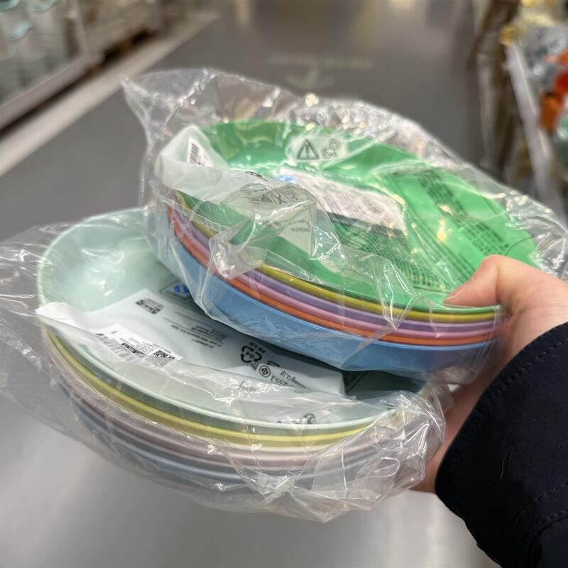 Authentic New Model Karas Plate Children's Plate 6-Piece Set Anti-Drop Plastic Household Fruit Plate