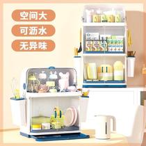 Storage box baby-specific kitchen cupboard food and tableware storage cabinet household multi-layer bowl rack drain rack bowl and chopsticks box