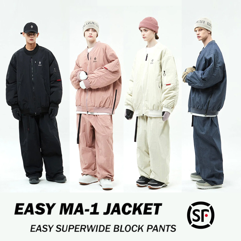 Specialguest Official Easy Ma-1Jk Superwide Block Snowboard Jacket and Ski Pants