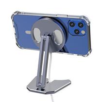 New mobile phone 23 desktop magnetic suction new high-end bracket metal wireless charging