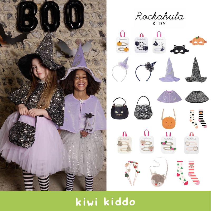 Rockahula·Aw26·Baby Halloween Christmas Costume Props Hairpin Headband Bag Eye Mask Socks