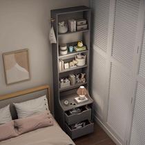 Small bedside bookcase narrow cabinet ladder storage cabinet storage cabinet integrated bedroom cabinet storage cabinet multi-layer bookshelf floor-standing