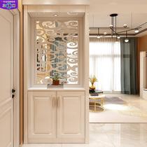 Entrance decoration entrance partition cabinet modern minimalist living room sofa next to hollow screen Nordic foyer cabinet shoe cabinet