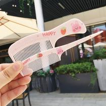 2 pack baby cartoon animal plastic comb student flat comb picking comb childrens hair tying small and easy to carry
