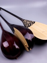 Xinjiang musical instruments Kazakh-made musical instruments Dombula playing standard harp pine wood musical instruments students practicing the harp