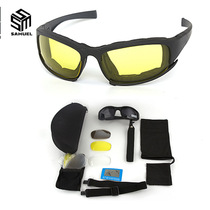 Military fan glasses X7 polarized cycling glasses set shooting goggles outdoor sports windproof tactical protective goggles