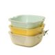 Double-Layer Pet Transparent Vegetable Washing Basket, Household Kitchen Basket, Fruit Tray, Multifunctional Fruit Washing and Draining Basin