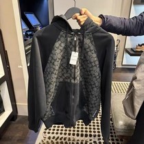 (Goods Section) Official Sale Peru Counter Purchase Classic Black Couple Style Hooded Jacket