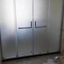 Customized customized straight-shaped tempered glass shower room simple bath room shower partition sliding door screen dry and wet