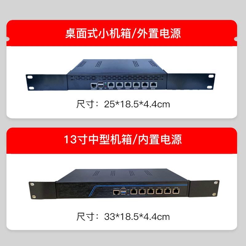 Feisuxun 19-Inch 6-Port N100 Soft Router N305/Ddr4 Memory Industrial Computer Enterprise Router 4G5G Dual Module