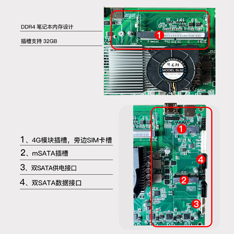 Feisuxun 19-Inch 6-Port N100 Soft Router N305/Ddr4 Memory Industrial Computer Enterprise Router 4G5G Dual Module