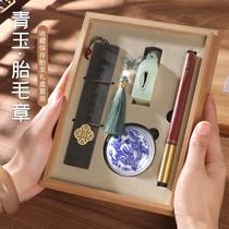 _Lanugo hair stamp souvenir production diy homemade fetal hair pen newborn fetal hair umbilical cord 100-day full moon preservation set