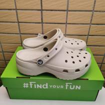 Yunduo Croc Shoes Womens Thick Sole 5cm Heightened Toe Beach Shoes Womens Shoes Sandals 206750