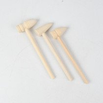 Childrens toy solid wood small hammer to knock planet cake wooden hammer archaeological wooden mallet to smash golden egg wooden hammer massage hammer mini