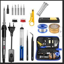 80W internal heat Digital Display electric soldering iron adjustable temperature 908s multimeter combination Suit maintenance tool electric soldering pen soldering iron