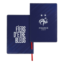 Produit officiel de léquipe de France) Carnet texturé avec logo de léquipe classique (A5)