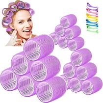 Self-Grip Hair Rollers Heatless Hair Curlers No Heat Hair Ba