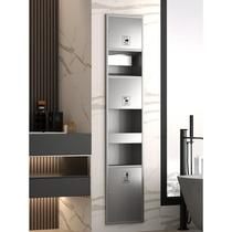 Stainless steel three-in-one hand dryer for public restrooms built-in hand wiping paper box with all-in-one hand dryer