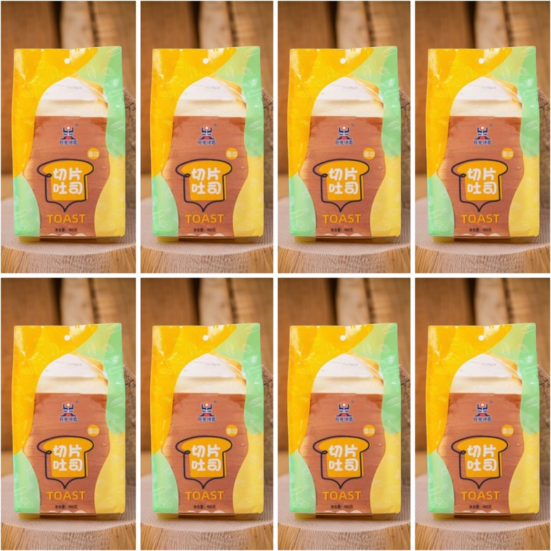 【Moon Yijia】Sandwich Toast Bread Slices with Original Flavor Pumpkin and Purple Sweet Potato Ingredients for Commercial Use at Stalls