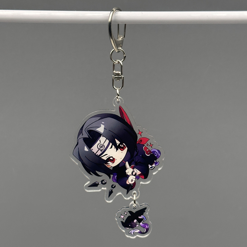 Naruto Anime Merchandise Uchiha Itachi Fan Keychain Acrylic Backpack Pendant Bag Decoration Naruto Anime Merchandise Uchiha Itachi Fan Keychain Acrylic Backpack Pendant Bag Decoration